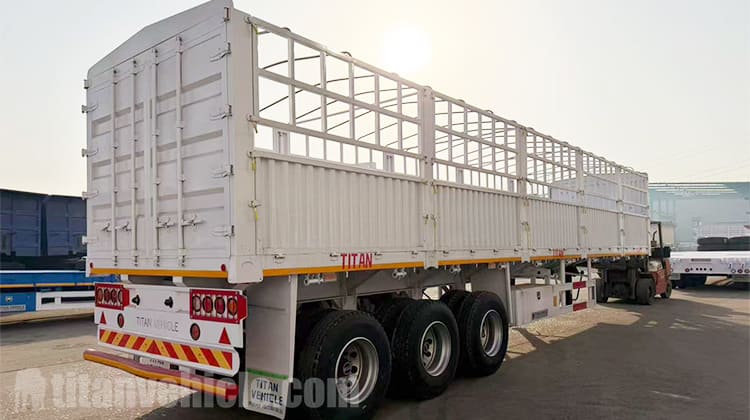 60 Ton Fence Cargo Semi Trailer for Sale in Uganda