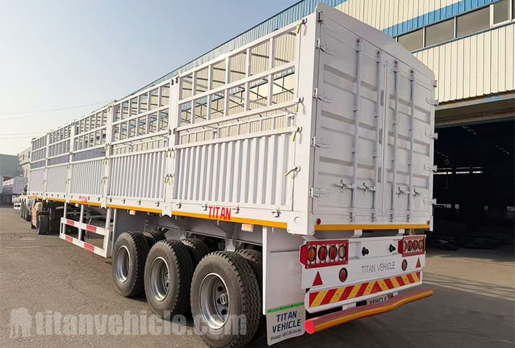 60 Ton Fence Cargo Semi Trailer for Sale in Uganda