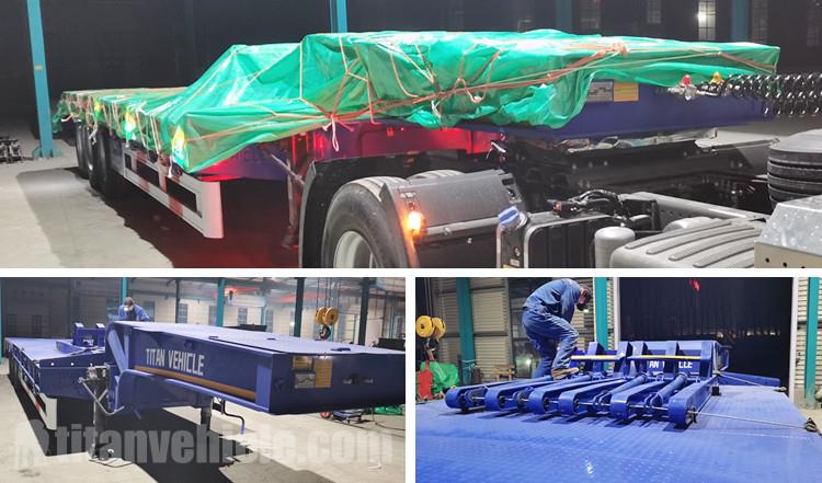 3 Axle Lowbed Semi Trailer for Sale in Algeria