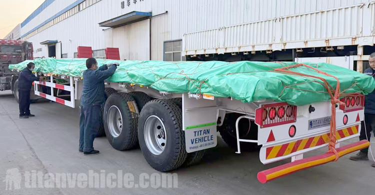60 Ton Fence Cargo Semi Trailer Ready Ship to Mozambique