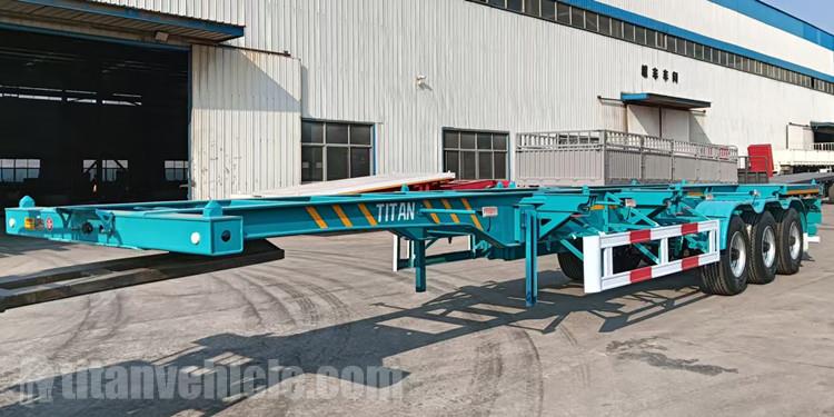 Tri Axle 40FT Container Chassis Trailer for Sale in C&ocirc;te d'Ivoire