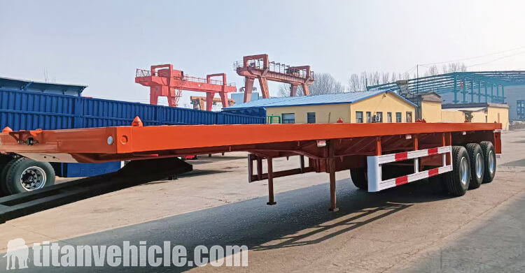 3 Axle 40 Ft Flatbed Trailer for Sale in Zambia