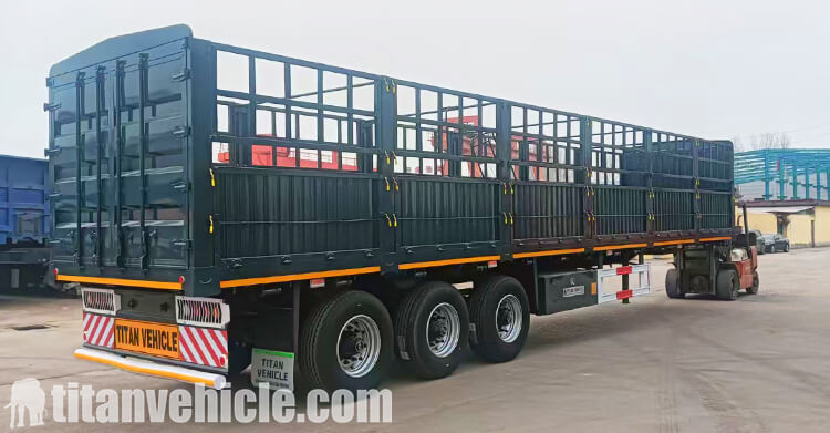 3 Axle Fence Cargo Semi Trailer for Sale in Tanzania