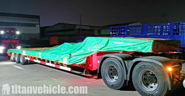 3 Axle 80 Ton Lowbed Trailer for Sale Price in Ghana