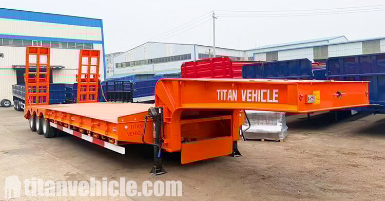 3 Axle 80 Ton Lowbed Trailer for Sale Price in Ghana