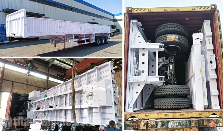 Tri Axle Sidewall Semi Trailer for Sale in Zimbabwe