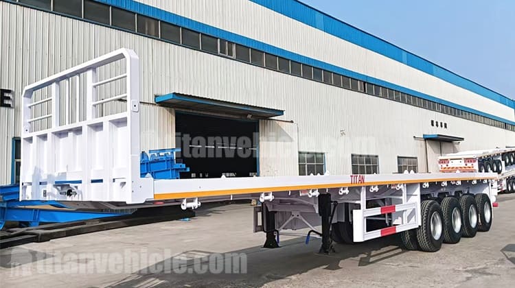 4 Axle Flatbed Semi Trailer Manufacturers for Sale in Tanzania