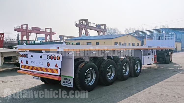 4 Axle Flatbed Semi Trailer Manufacturers for Sale in Tanzania
