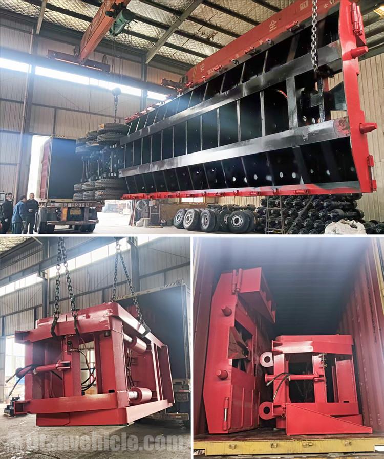 Tri Axle Detachable Lowboy Trailer for Sale in Mombasa Kenya