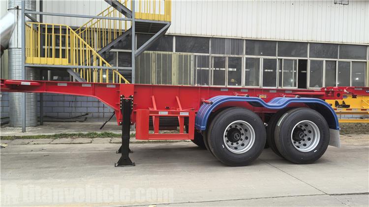 2 Axle 20ft Container Chassis Trailer for Sale In Guam