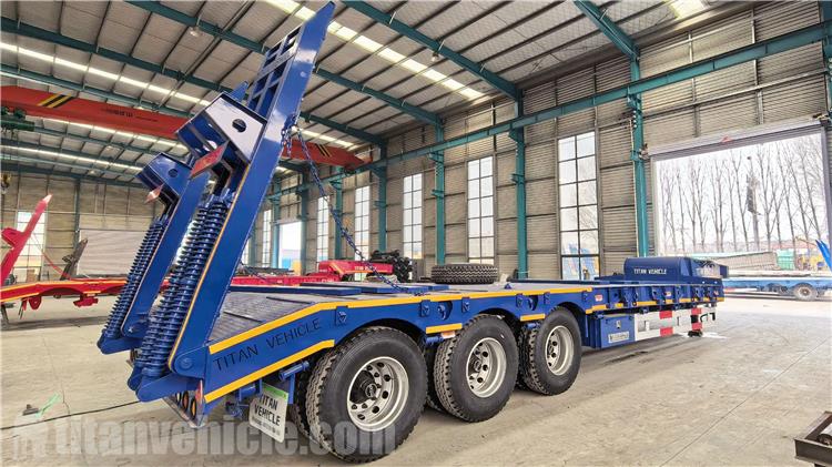 Tri Axle 80 Ton Low Bed Truck for Sale In Congo