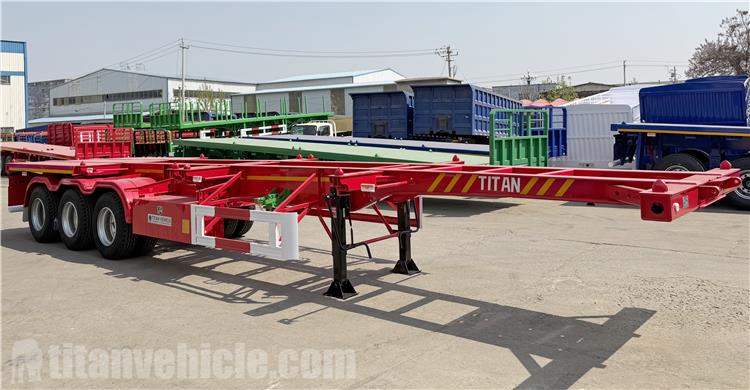 3 Axle 40ft Skeleton Container Trailer for Sale In Kenya