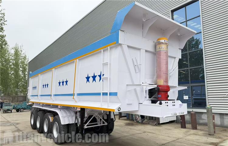 4 Axle 80 Ton Dump Trailer for Sale In Tanzania