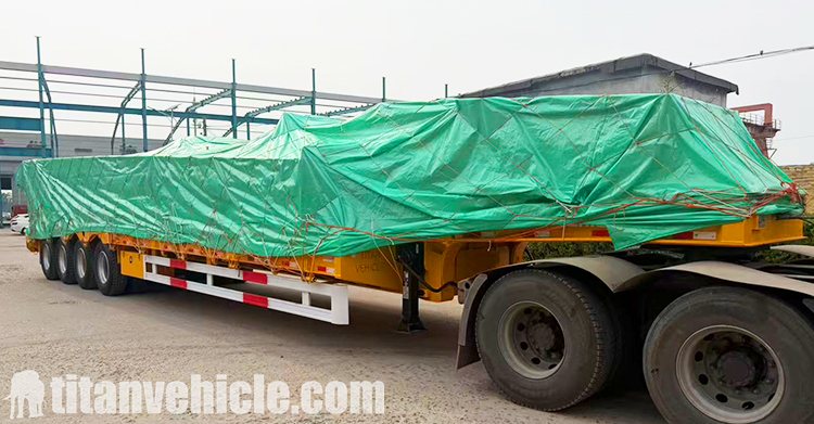 4 Axle 100 ton Low Loader for Sale in Ghana