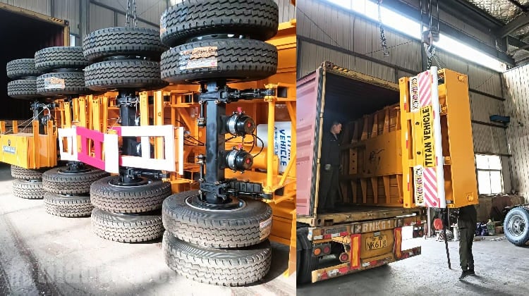 4 Axle Truck Flatbed Trailer for Sale in Tanzania