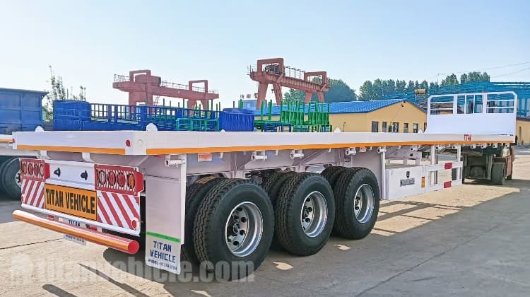 Tri Axle Flat Deck Trailer for Sale in Peru