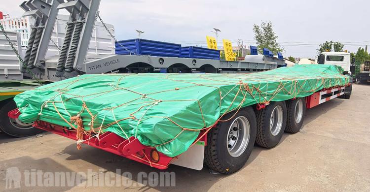 Tri Axle Low Bed Trailer Truck will be sent to Congo