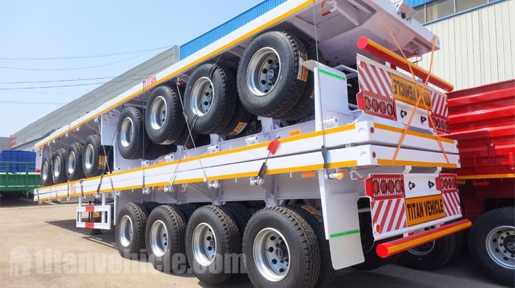 4 Axle Truck Flatbed Trailer for Sale in Sierra Leone