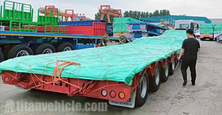 4 Line 8 Axle Heavy Duty Lowbed Trailer will be sent to Argentina