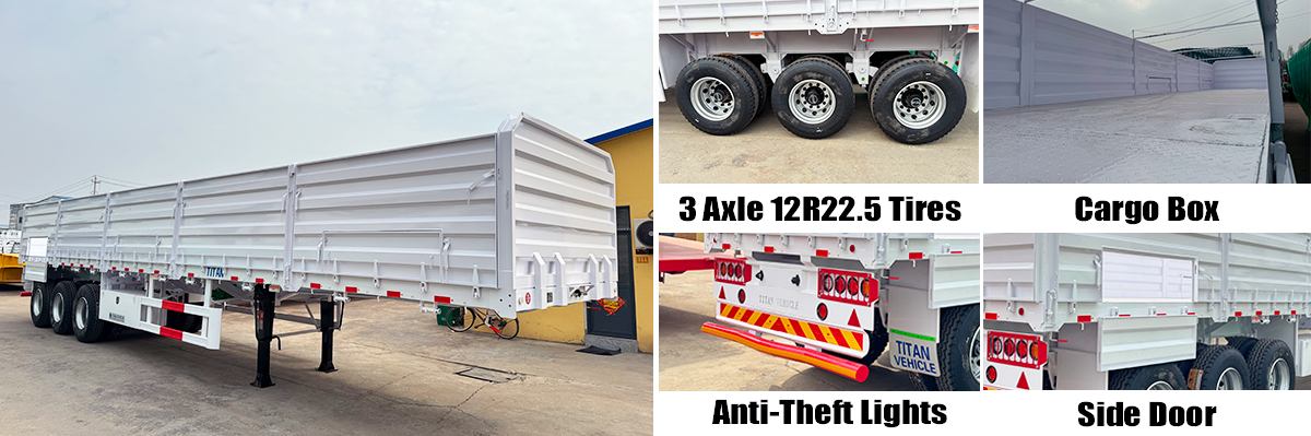 Ready-to-Ship Tri Axle Dropside Trailer FOB Price 12500 USD