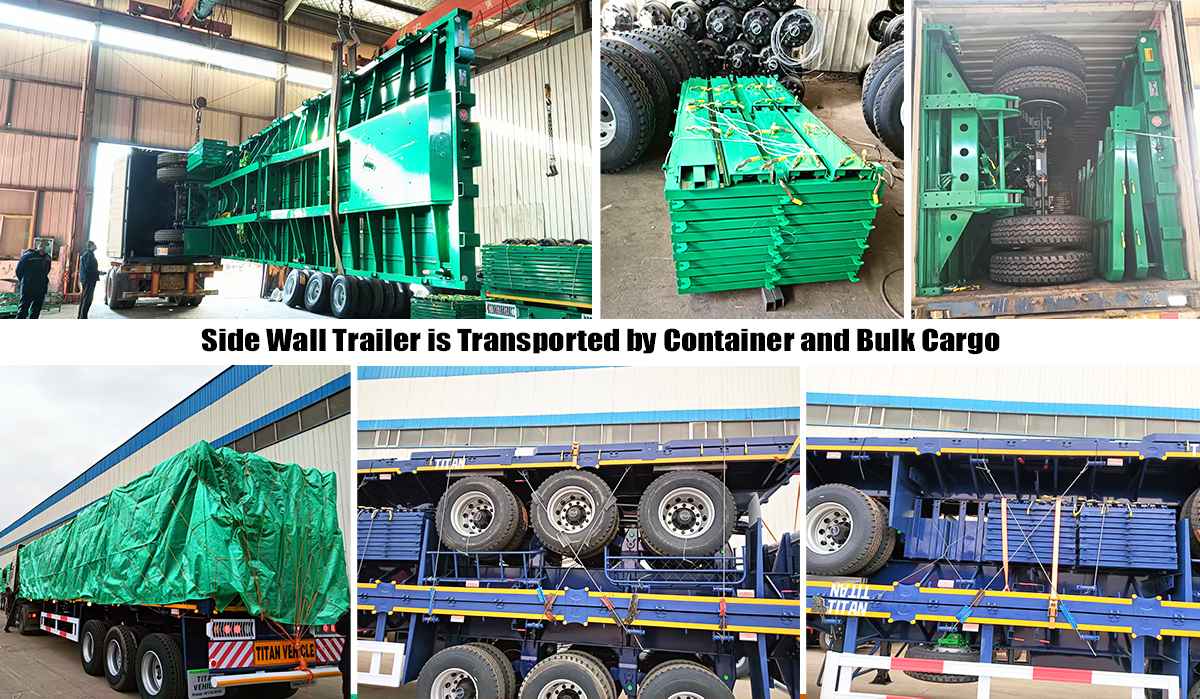 In Stock Titan 3 Axle Side Wall Trailer for Sale