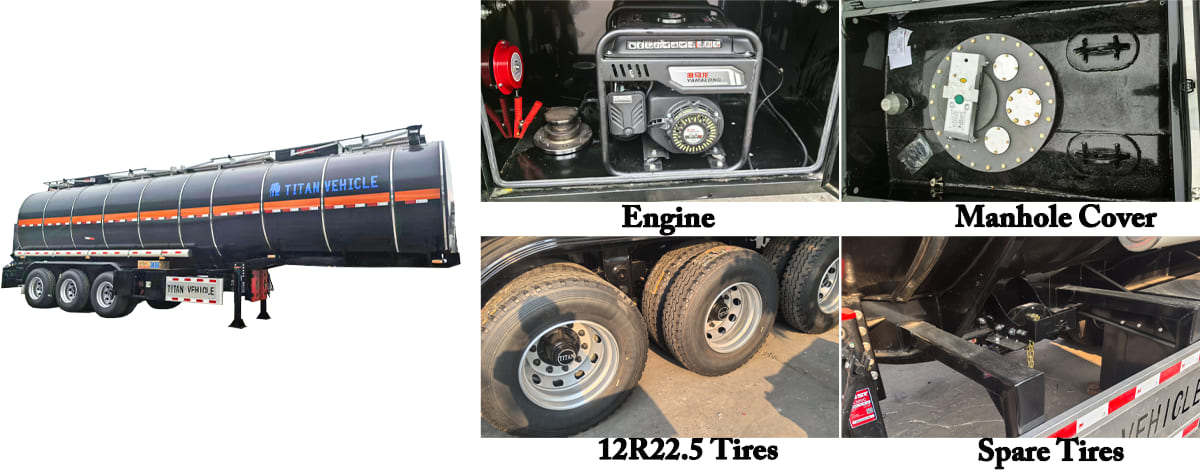 3 Axle 40m³ Asphalt Tanker Trailer FOB Price: 17500 USD