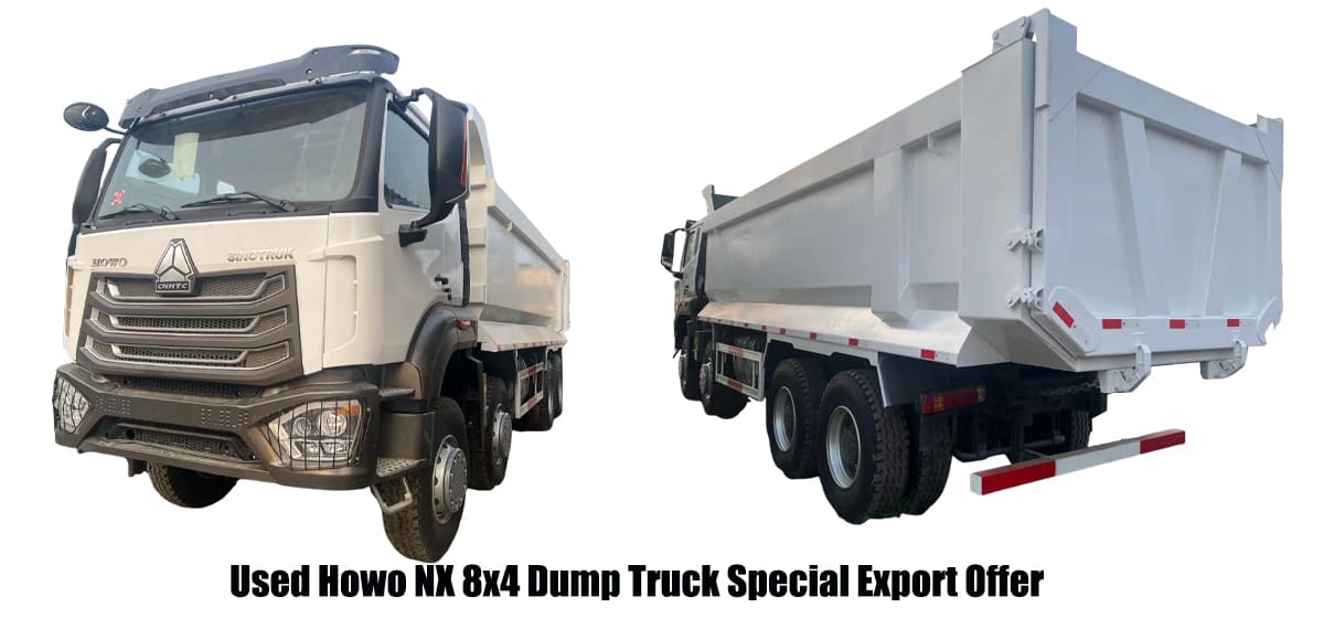  One Unit Only! Used Howo NX 8x4 Dump Truck Special Export Offer FOB Price 27400 USD