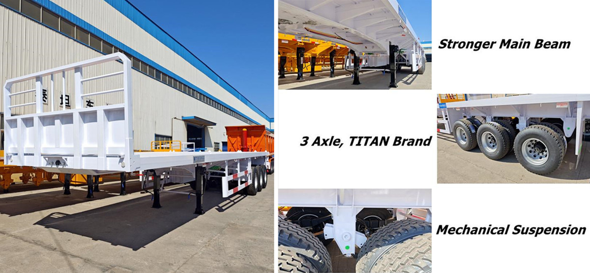 Tri Axle Trailer with Front Board for Sale in Nigeria