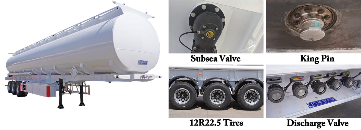 3 Axle 45000 Liters Oil Tanker Trailer FOB Price: 17500 USD