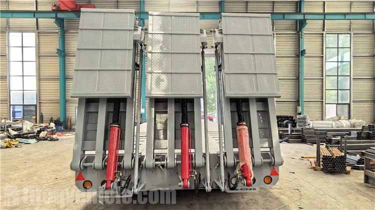 3 Axle Low Loader Trailer with 3 Ladder for Sale In Ghana