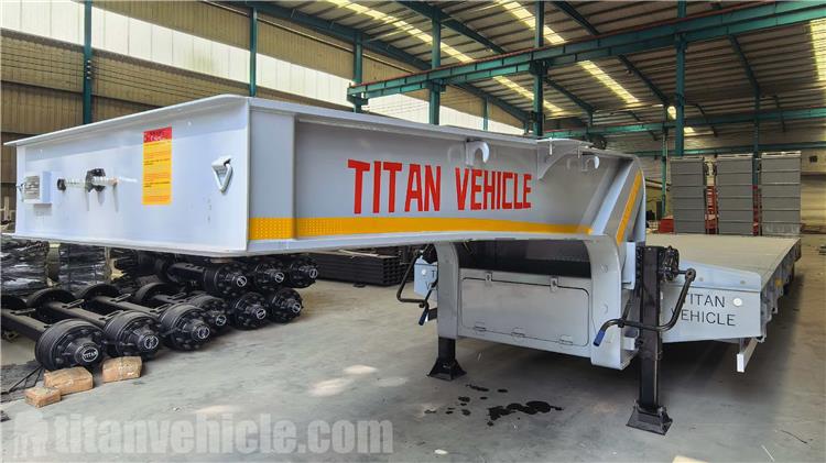 3 Axle Low Loader Trailer with 3 Ladder for Sale In Ghana