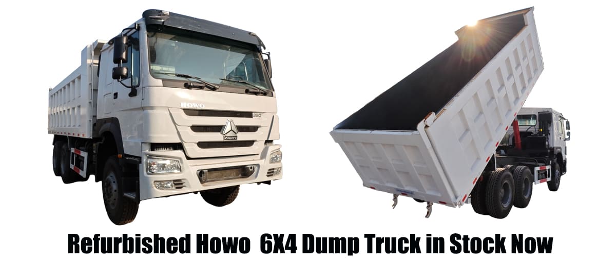 Hot Sale! Refurbished Howo 6x4 Dump Truck in Stock Now FOB: 19200 USD