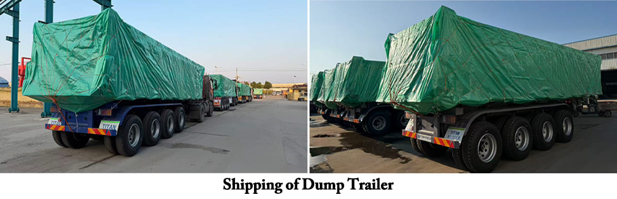 4 Axle U Shaped Dump Trailer FOB Price: FOB 18000 USD