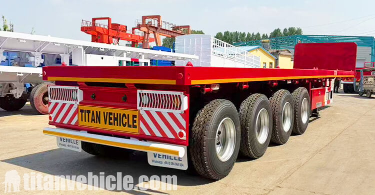 4 Axle Semi Truck Flatbed Trailer for Sale in Guyana