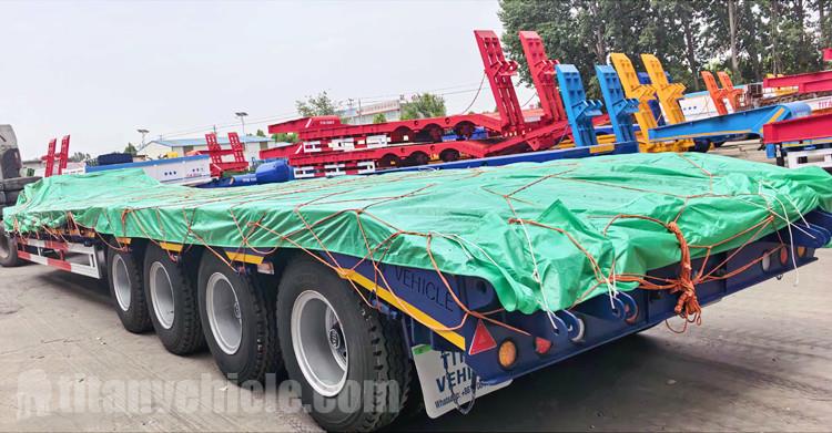 4 Axle Low Loader Trailer will be sent to Angola