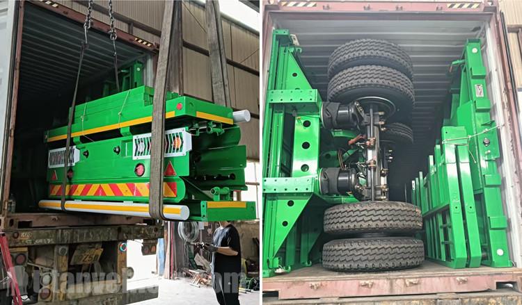 3 Axle Flatbed Trailer with Stanchion for Sale in Iraq