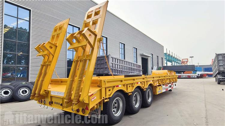 3 Axle 80 Ton Low Bed Trailer for Sale Cameroon