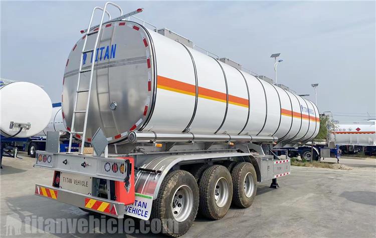 3 Axle 45000 Liters Aluminum Tanker Trailer for Sale In Tanzania