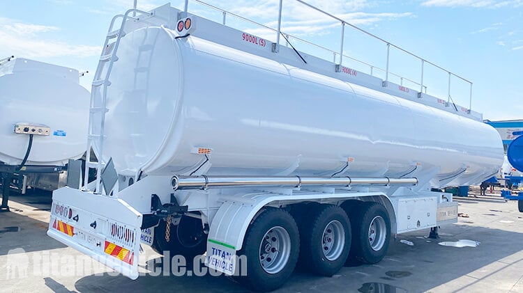 45000 Liters 5 Compartments Fuel Tanker Trailer for Sale in Ghana