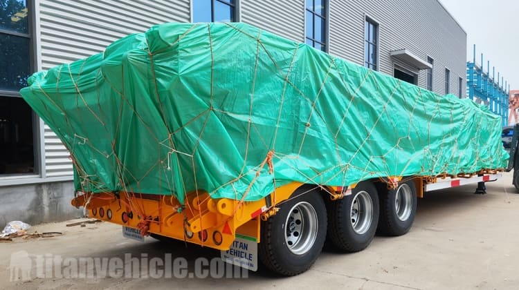 3 Axle Drop Deck Low Loader Trailer will be Shipped to Mozambique