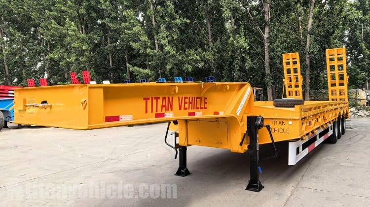 3 Axle Drop Deck Low Loader Trailer will be Shipped to Mozambique