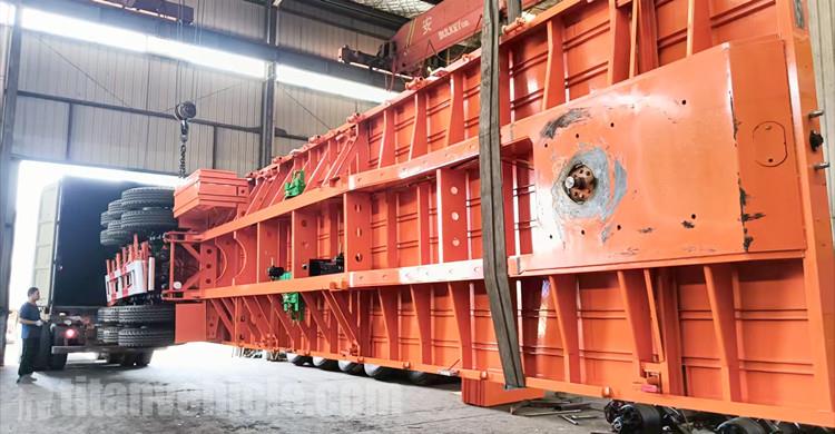 Tri Axle 45FT Flatbed Trailer will be sent to Zambia by Container