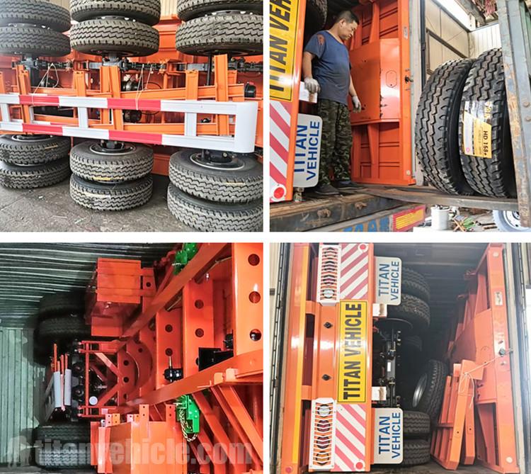 Tri Axle 45FT Flatbed Trailer for Sale in Zambia