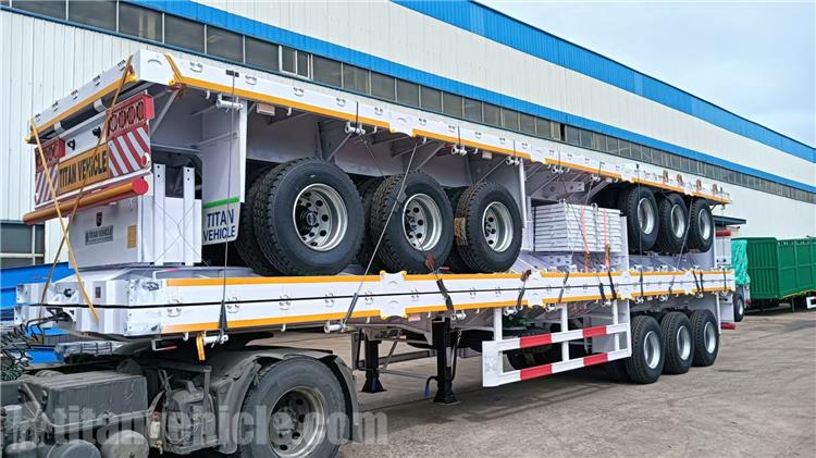 Tri Axle 60 Ton Drop Side Trailer for Sale In Zimbabwe
