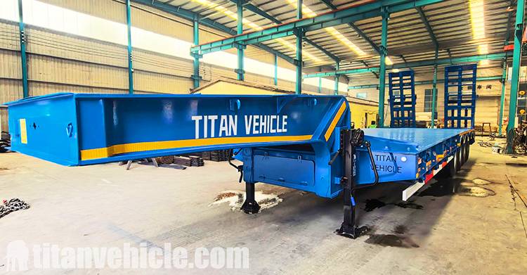 4 Axle 100 ton Low Bed Semi Trailer for Sale in Nigeria