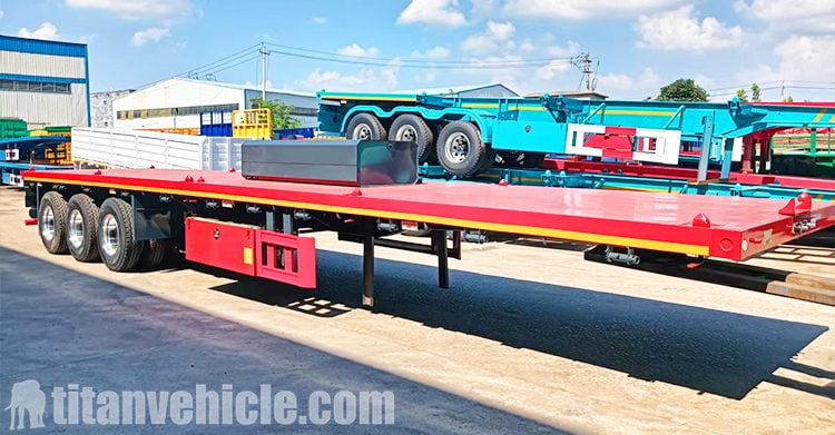 3 Axle Heavy Duty Flatbed Trailer for Sale in Zambia