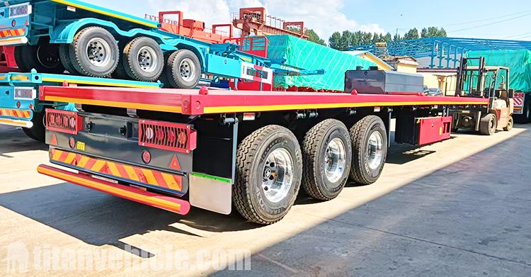 3 Axle Heavy Duty Flatbed Trailer for Sale in Zambia