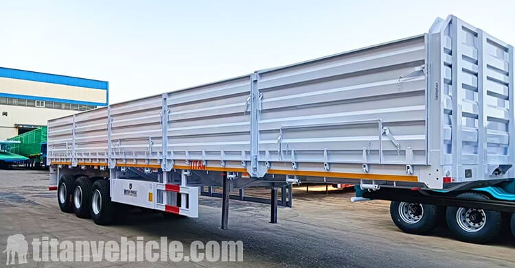 Tri Axle Side Wall Semi Trailer for Sale in Zambia