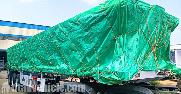 Tri Axle 40 Ft Flatbed Trailer for Sale in Ghana