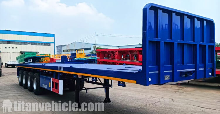 Heavy Duty 4 Axle Flatbed Trailer for Sale in Uganda
